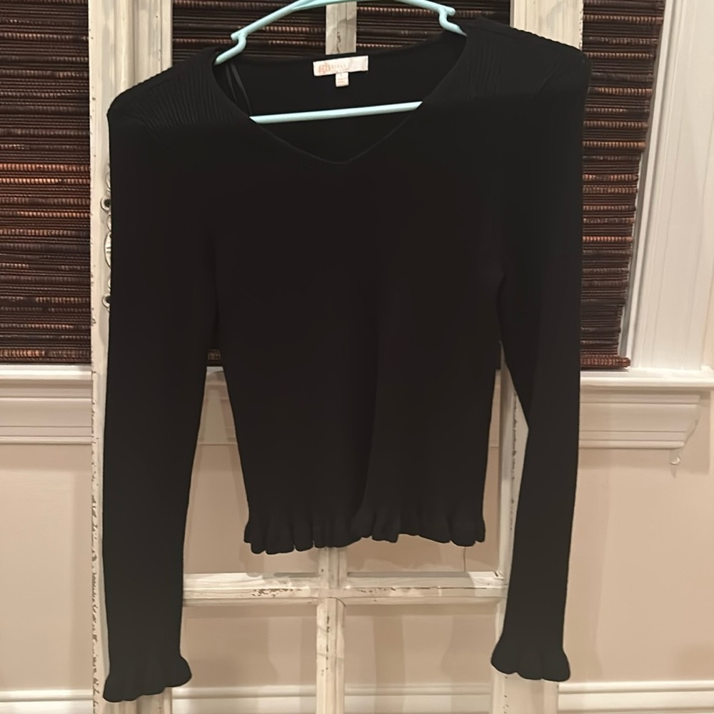 GB Girls Black Long Sleeved Shirt Size L